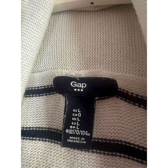 Gap Multicolored Striped Cardigan Woman’s Size Large - Picture 4 of 9